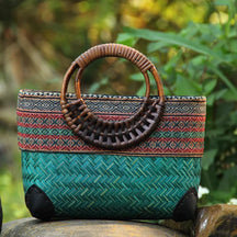 bags : Bohemian Couture - Handgemaakt met Liefde & Passie - Geel in Blauw van Pantino