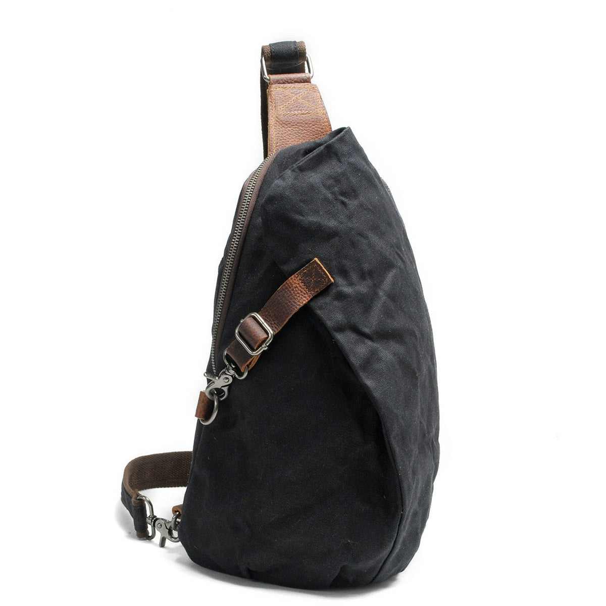 bags : Crossbody tas voor dames, zwart leer, verstelbare riem, ideaal voor dagelijks gebruik in Zwart van Pantino