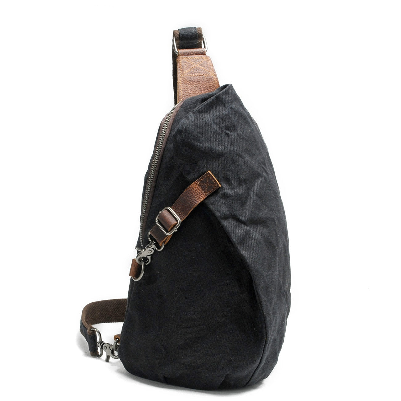 bags : Crossbody tas voor dames, zwart leer, verstelbare riem, ideaal voor dagelijks gebruik in Zwart van Pantino