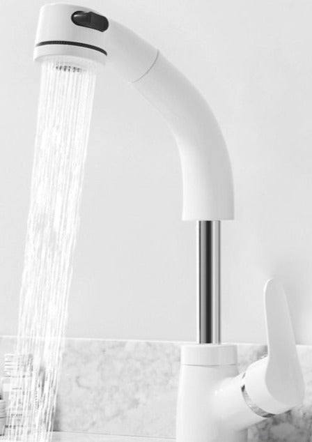home & garden : Uittrekbare Lift voor de Badkamer Messing Mengkraan Kraan Heren Chroom - Zwart in van Pantino