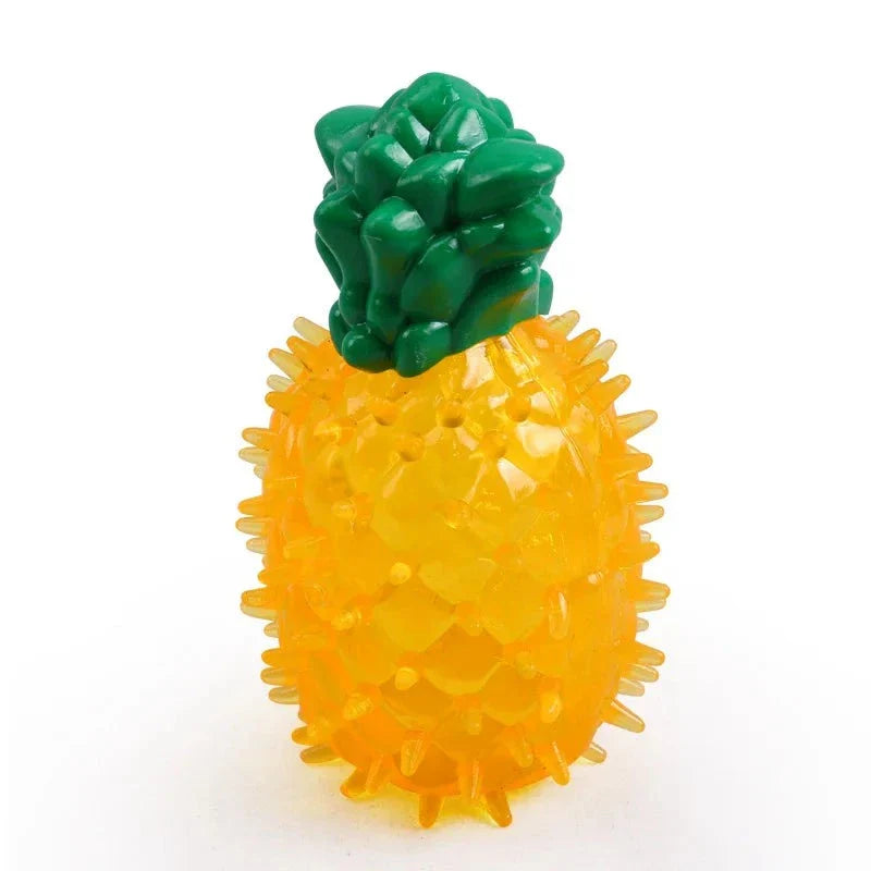 pets : Honden Waterspeeltjes - Verkoeling Zomer Tandreiniging - Rubber in Ananas van Pantino