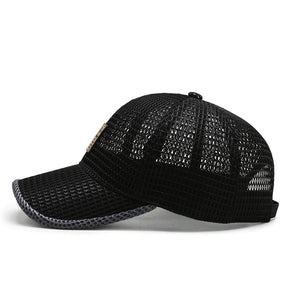 Hat : Pet Zwart - Breeze Cap - De Ultieme Ademende voor de Zomer in van Pantino