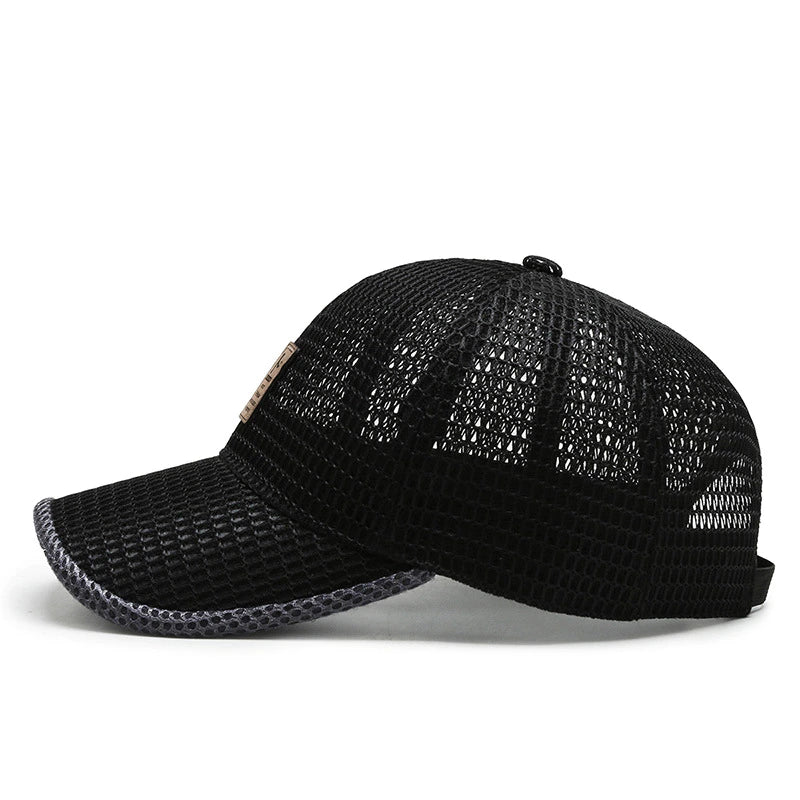 Hat : Pet Zwart - Breeze Cap - De Ultieme Ademende voor de Zomer in van Pantino