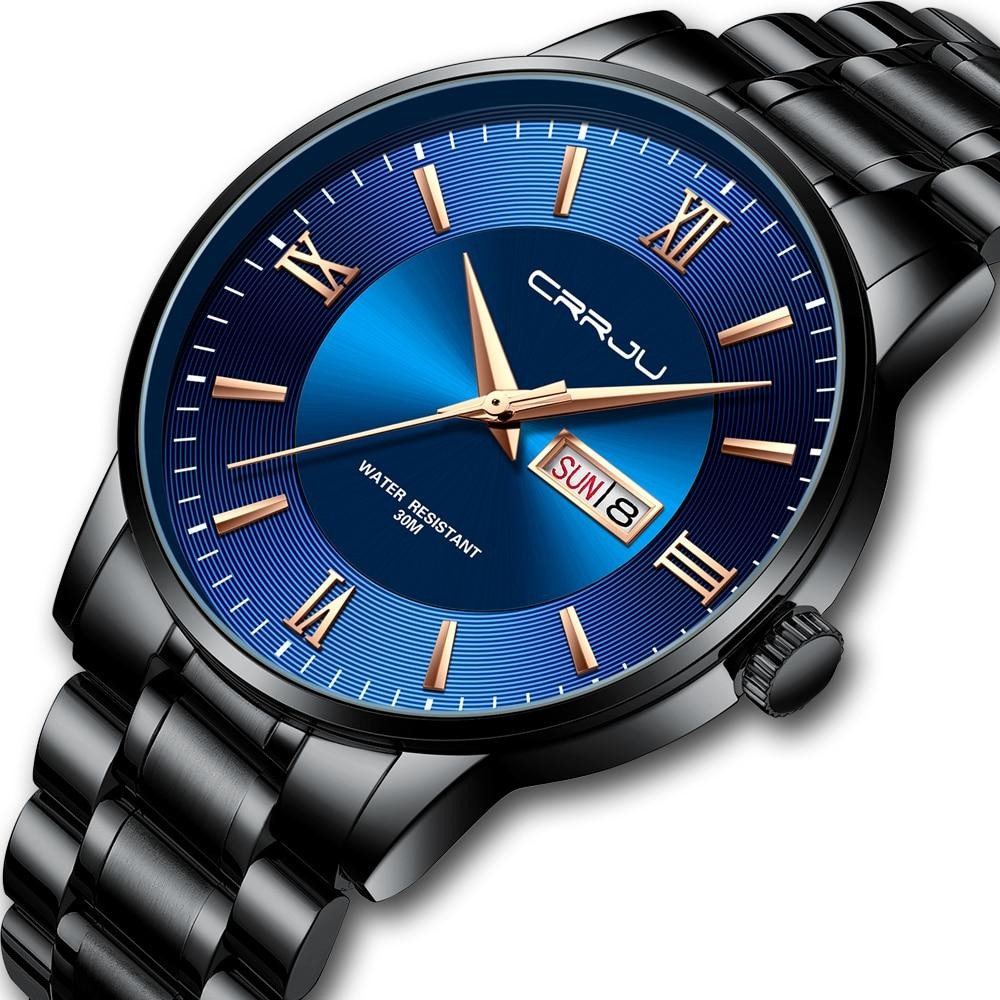 watches : Heren sporthorloge zwart - Waterdicht siliconen chronograaf met datum en stopwatch in van Pantino