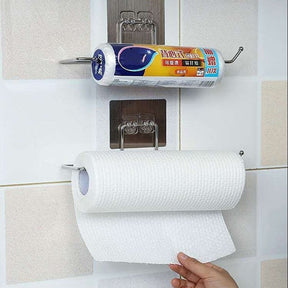 home & garden : Keukenrol Hanger Set 2 Stuks - Keukenpapier Handig Georganiseerd - RVS in van Pantino