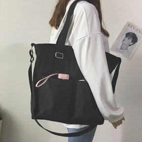 bags : Crossbody Tas Dames Zwart - Waterdicht Grote Capaciteit - Oxford Stof in van Pantino