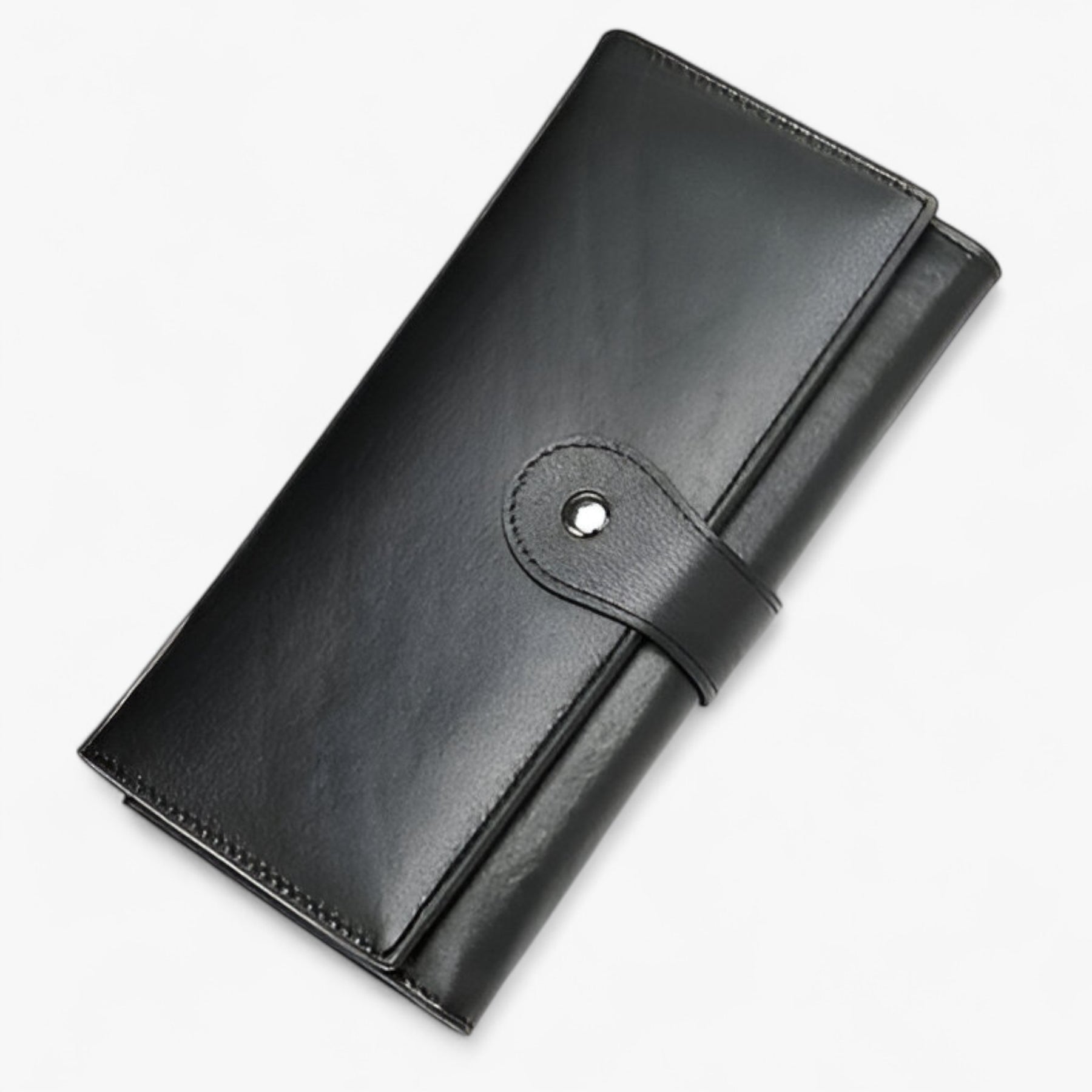 bags : Portemonnee Dames Rood - Luxe Lederen - Compact en Stijlvol in Zwart van Pantino