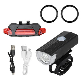 Verlichting : NightGuide - Oplaadbare Fietslamp in NightGuide + GRATIS achterlicht van Pantino