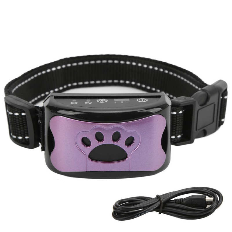 pets : GentleDog Anti-Blaffende Hondenhalsband Blauw - Verstelbaar & Comfortabel voor Kleine tot Grote Honden in Paars van Pantino