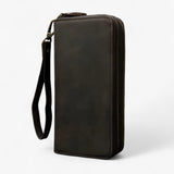 Portefeuille homme noir - Long en cuir - Durable et stylé