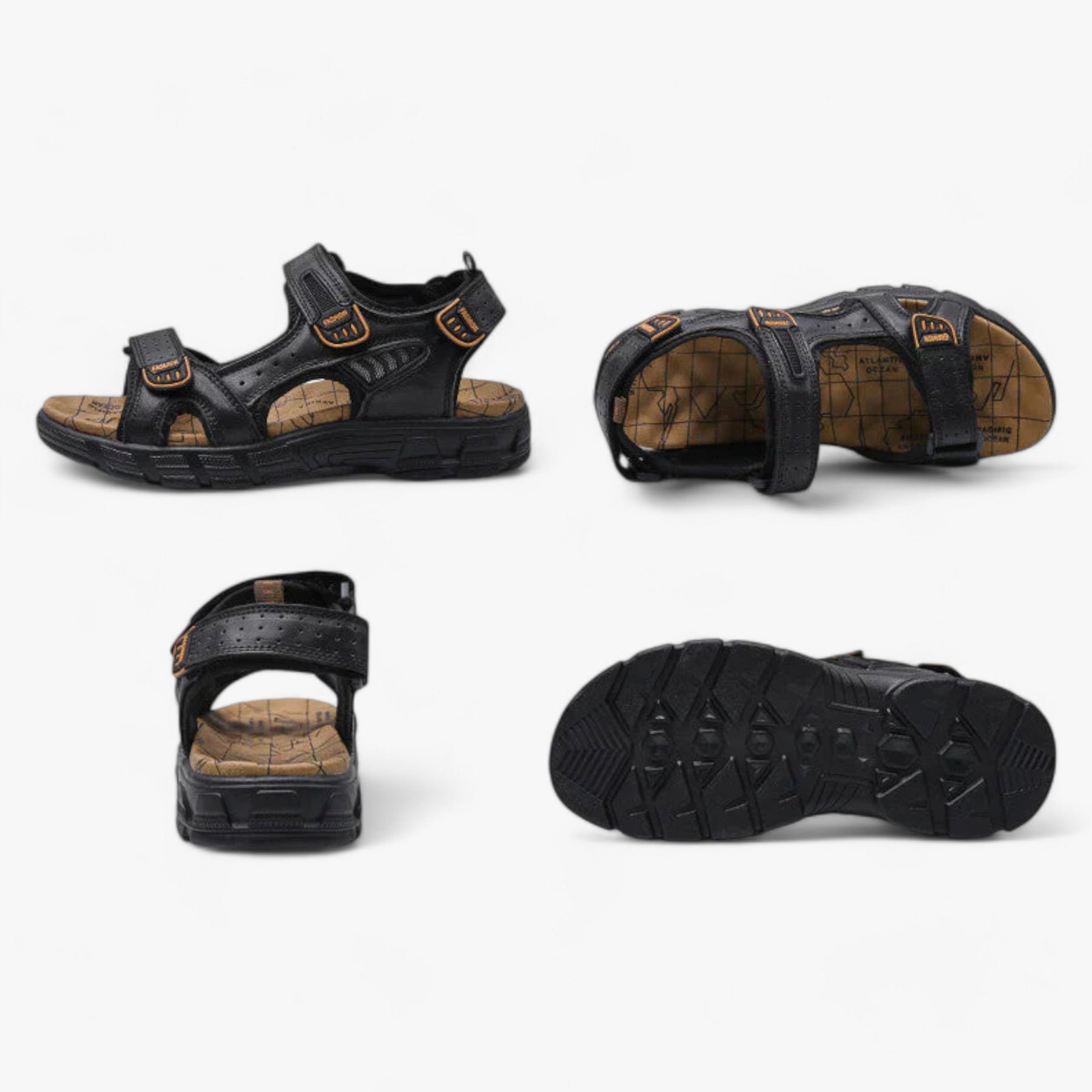 Sandals : Orthopedische Sandalen Heren - Comfort en Ondersteuning voor Je Voeten Zwart in van Pantino