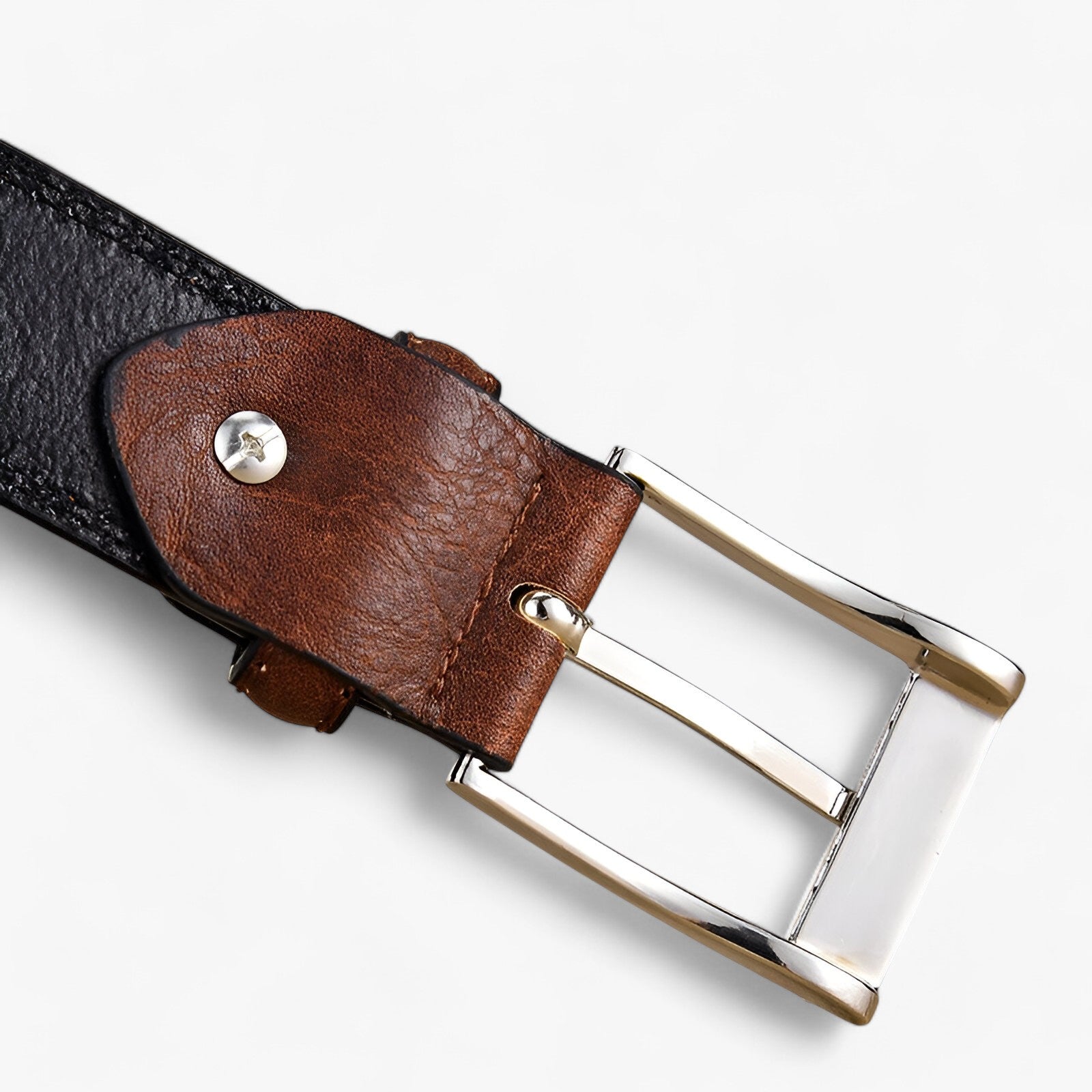 Belt : Jeans Heren Bruin - Stijlvolle Jeansriem Canvas in van Pantino