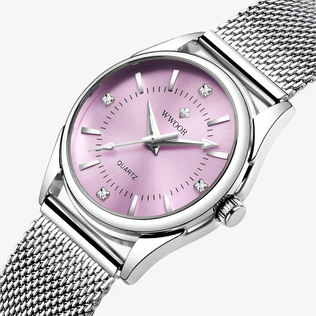 Dameshorloge Luxe Goudkleurig van Roestvrij Staal met Diamanten, Elegant en Verfijnd