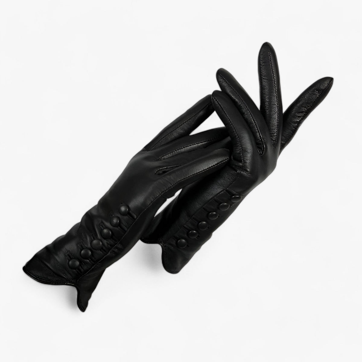 Gloves : Handschoenen Rood - Luxe Leren voor Koude Dagen in zwart van Pantino
