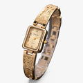 Orologio da donna argento e oro con quadrante quadrato - argento