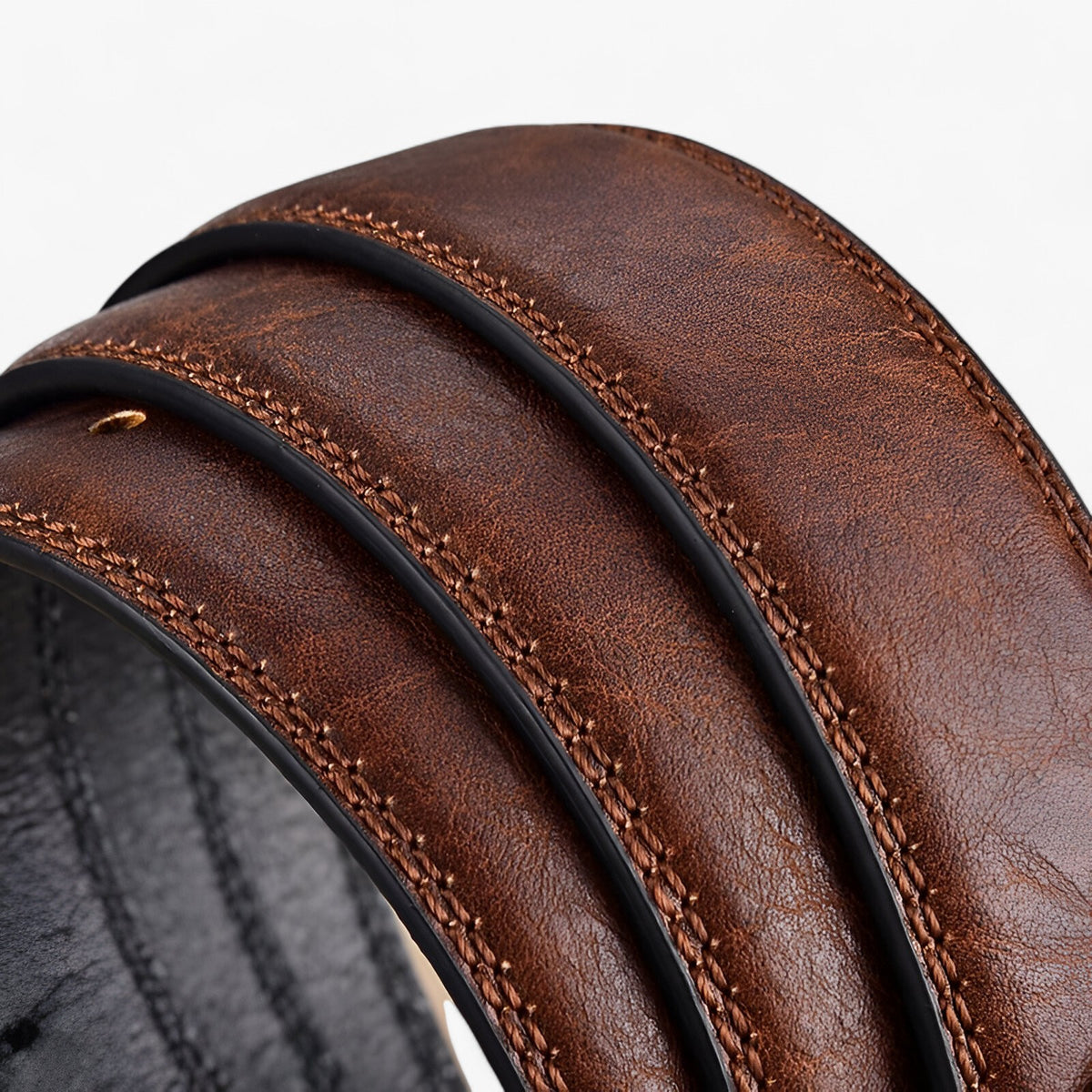 Belt : Jeans Heren Bruin - Stijlvolle Jeansriem Canvas in van Pantino