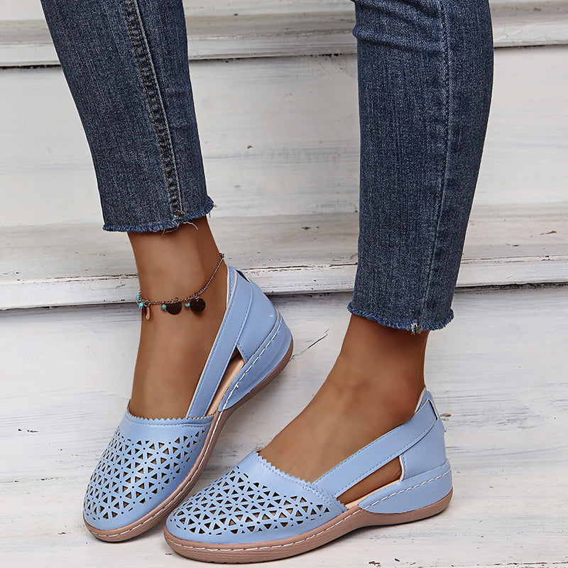 Sandals : Dames Orthopedische Sandalen Wit - Comfortabele Ergonomische Zomer Sandaal in Blauw van Pantino