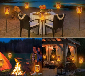 outdoor equipment : Flikkerende Vlam Solar Fakkels - Sfeerverlichting Tuin Feest - Solar LED in van Pantino