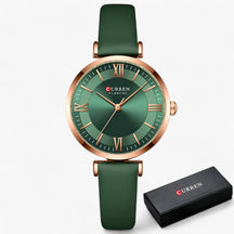 watches : Luxe Horloge voor Vrouwen Dames - Elegante Quartz Ontwerp - Groen in groen van Pantino
