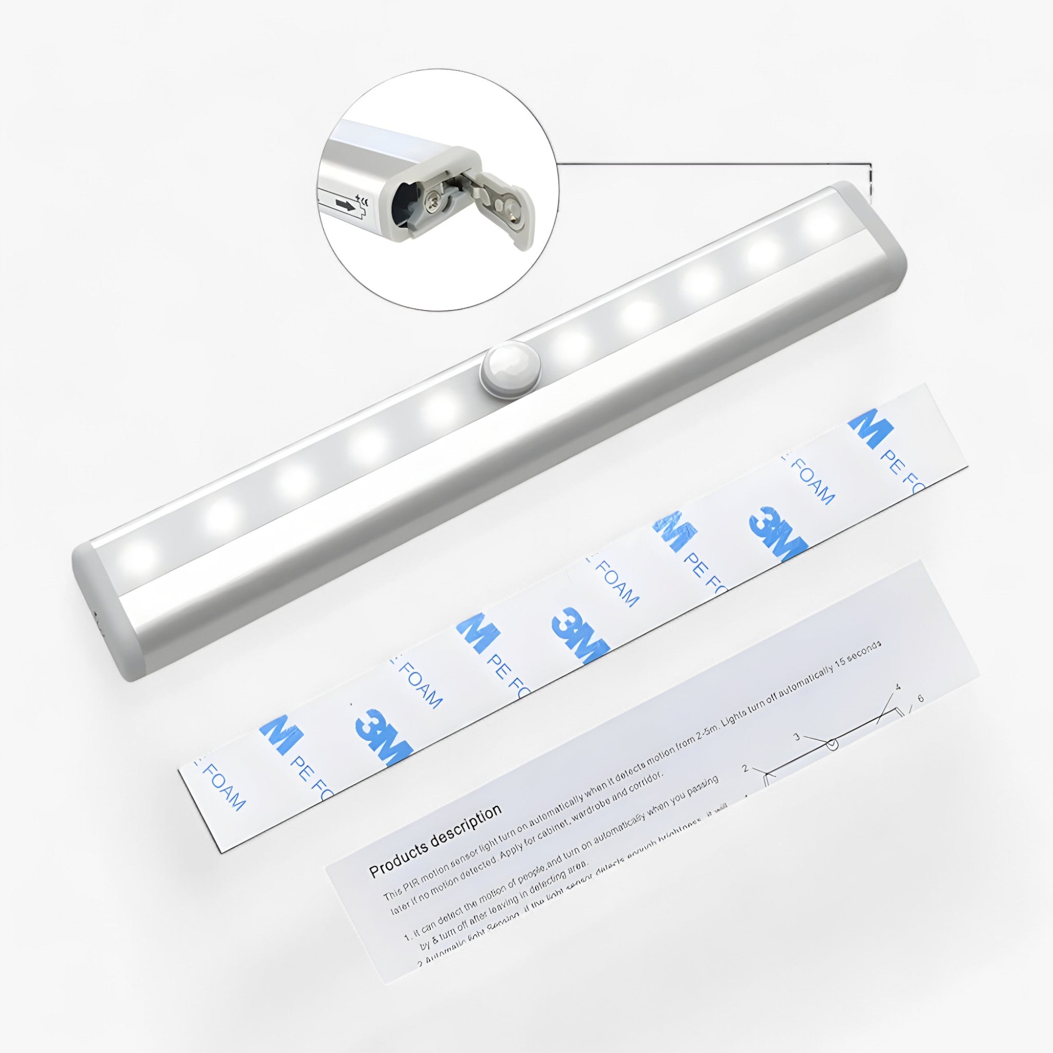 gadgets : LightBar - LED-Lamp met Bewegingssensor - Draadloos en Eenvoudige Installatie in Niet oplaadbaar van Pantino