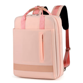 bags : Diefstal Rugzak - Beige in Roze van Pantino