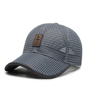 Hat : Pet Zwart - Breeze Cap - De Ultieme Ademende voor de Zomer in Grijs van Pantino