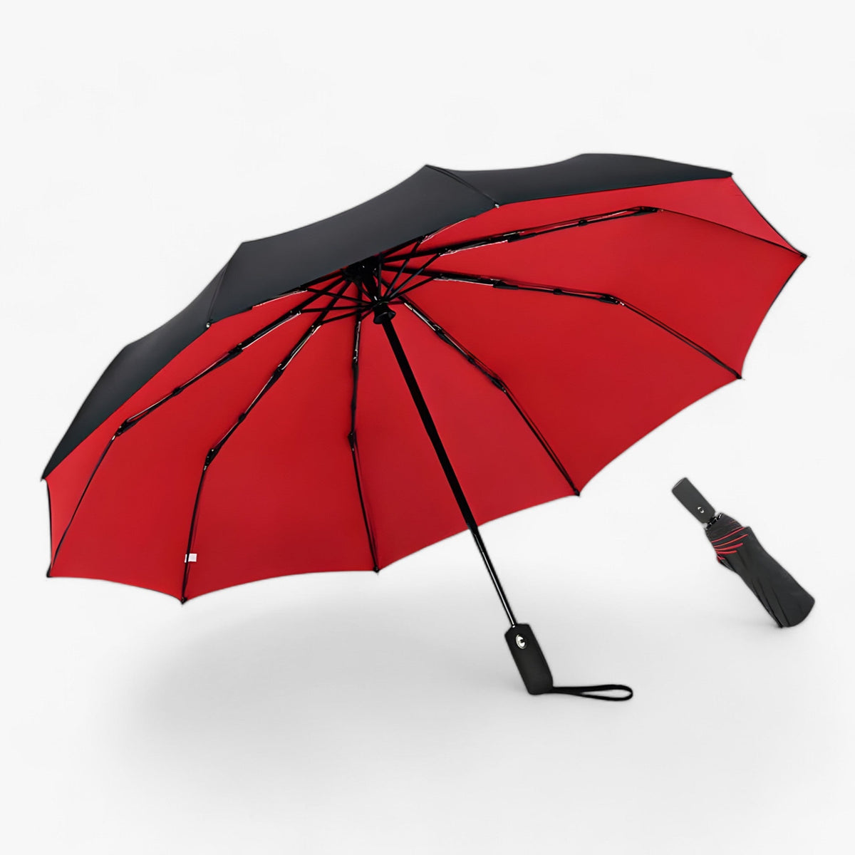 outdoor equipment : Winddichte Zonn Parasol - Groot en Duurzaam voor Alle Weersomstandigheden - Zwart in van Pantino