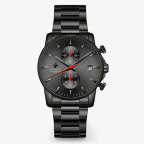 watches : Lichtgewicht Roestvrijstalen Chronograafuurwerk - Zwart Wit in Zwart rood van Pantino