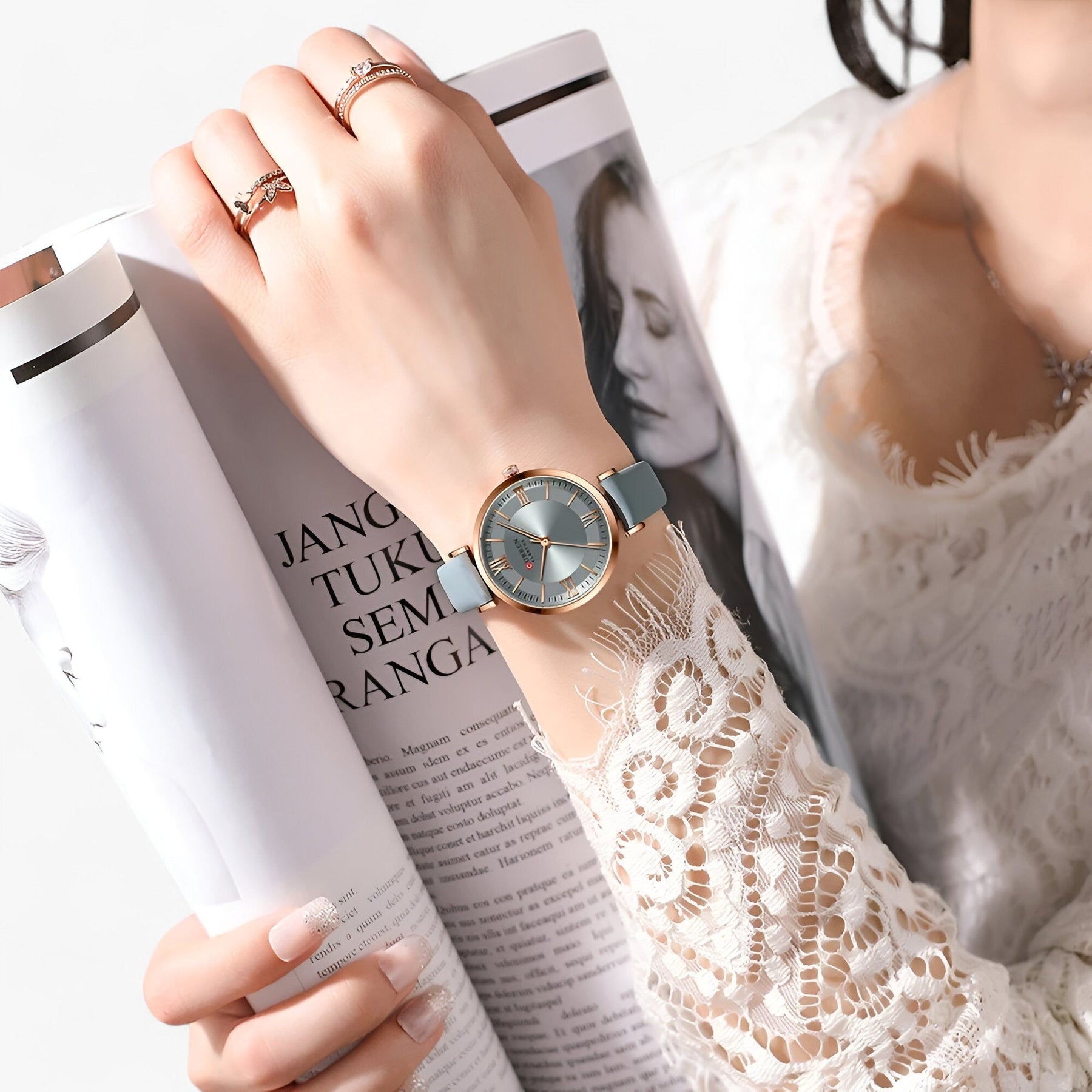 watches : Luxe Horloge voor Vrouwen Dames - Elegante Quartz Ontwerp - Groen in van Pantino