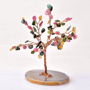 home & garden : Kristallen Boom des Levens Beeldje - Feng Shui Decoratie voor Bureau & Thuis in Toermalijn van Pantino
