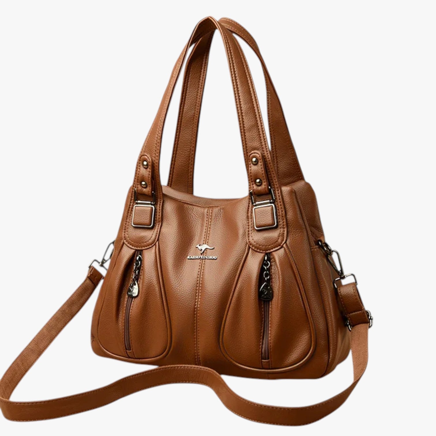 Dagelijkse elegantie - De leren schoudertas die elke look verrijkt Dames