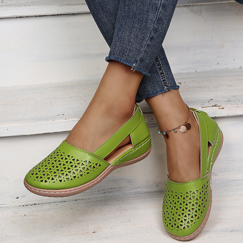 Sandals : Dames Orthopedische Sandalen Wit - Comfortabele Ergonomische Zomer Sandaal in Groen van Pantino