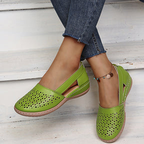 Sandals : Dames Orthopedische Sandalen Wit - Comfortabele Ergonomische Zomer Sandaal in Groen van Pantino