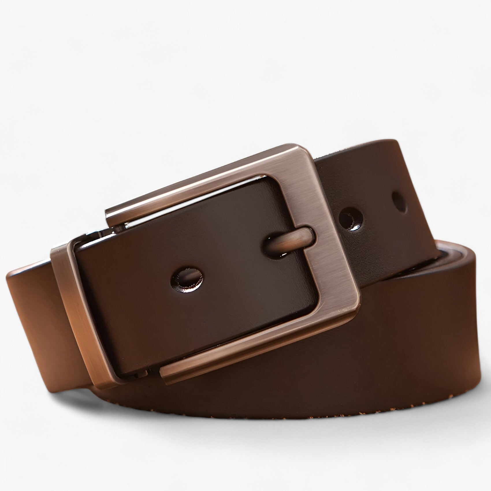 Men's Belt : Riem Heren Zwart - Stijlvolle Leren Forenzenriem Leer in van Pantino