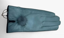 Gloves : Handschoenen Chocolade - Warme Leren - Luxe en Stijl in GRIJS One Size van Pantino