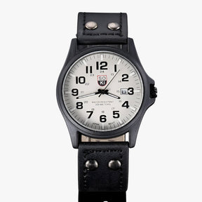Women's Watch : Eleganza Dagelijks - Dameshorloge met Datumaanduiding en Sportieve Stijl - Zwart Wit in zwart wit van Pantino