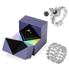 Bracelet : Armband Zilver - Ring & Puzzel Box in Zilver van Pantino