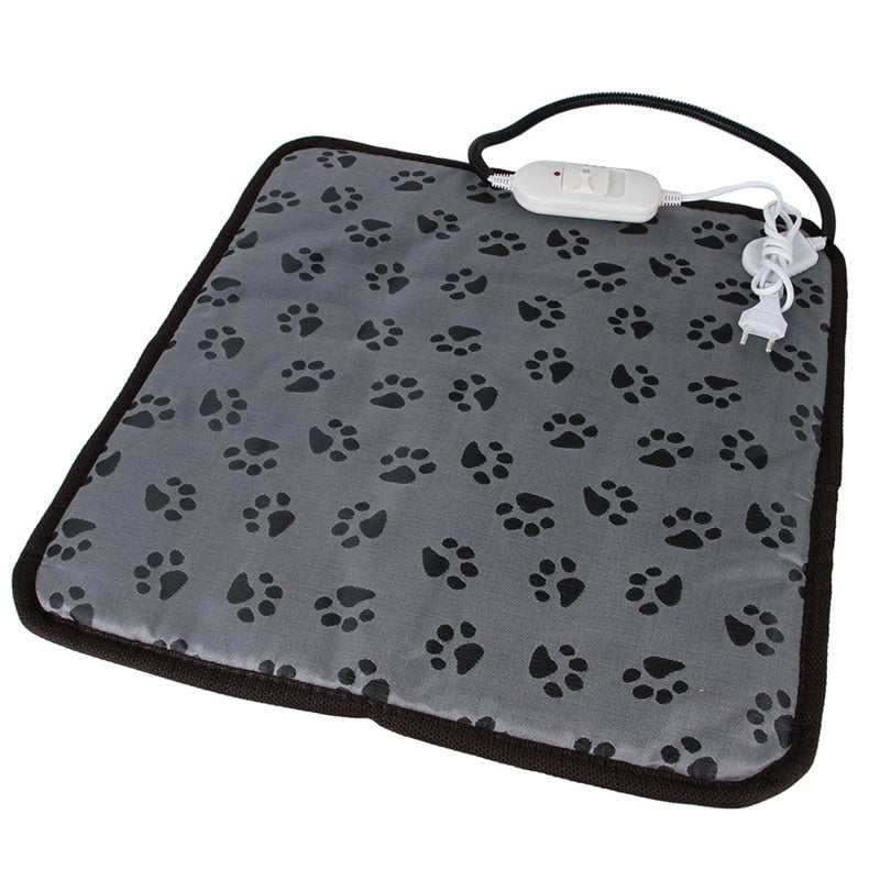 pets : Huisdier Winterdeken Grijs - Waterdichte Warmtedeken Pootjesprint - Fleece in van Pantino