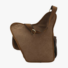 Messenger Bag : Heren Messenger Tas van Vintage Nylon Praktisch, Lichtgewicht, Altijd bij Jou - Khaki in van Pantino