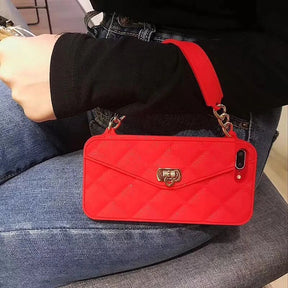Phone Case : Tas Telefoonhouder iPhone Roze - Compact Dagelijks Gebruik - Siliconen in van Pantino