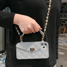 Phone Case : Tas Telefoonhouder iPhone Roze - Compact Dagelijks Gebruik - Siliconen in Grijs van Pantino