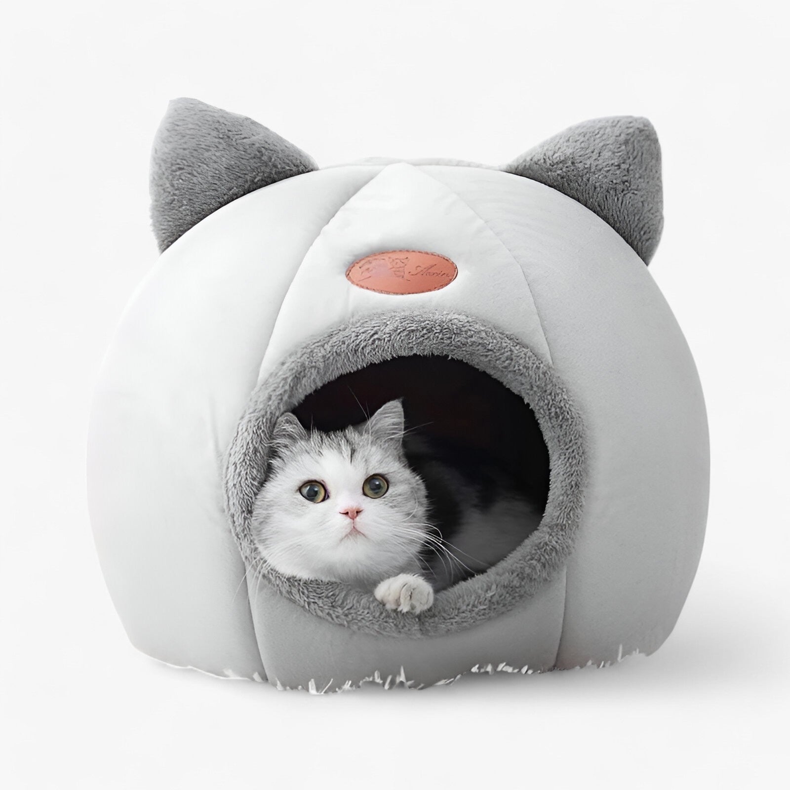 pets : Warm Winter Dierenmand - Zwart in van Pantino