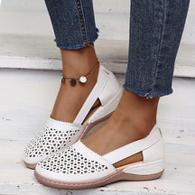 Sandals : Dames Orthopedische Sandalen Wit - Comfortabele Ergonomische Zomer Sandaal in Wit van Pantino