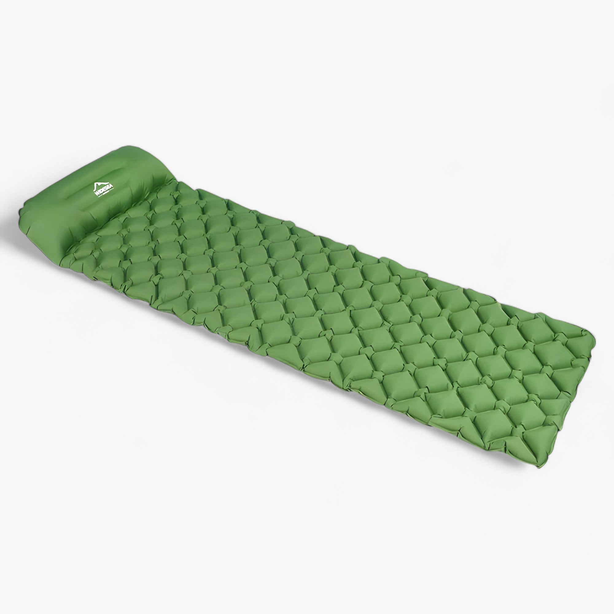 outdoor equipment : Opblaasbare Slaapmatras - Ultra Lichte Bekleding voor Comfort Buitenshuis - Marineblauw in Groen van Pantino