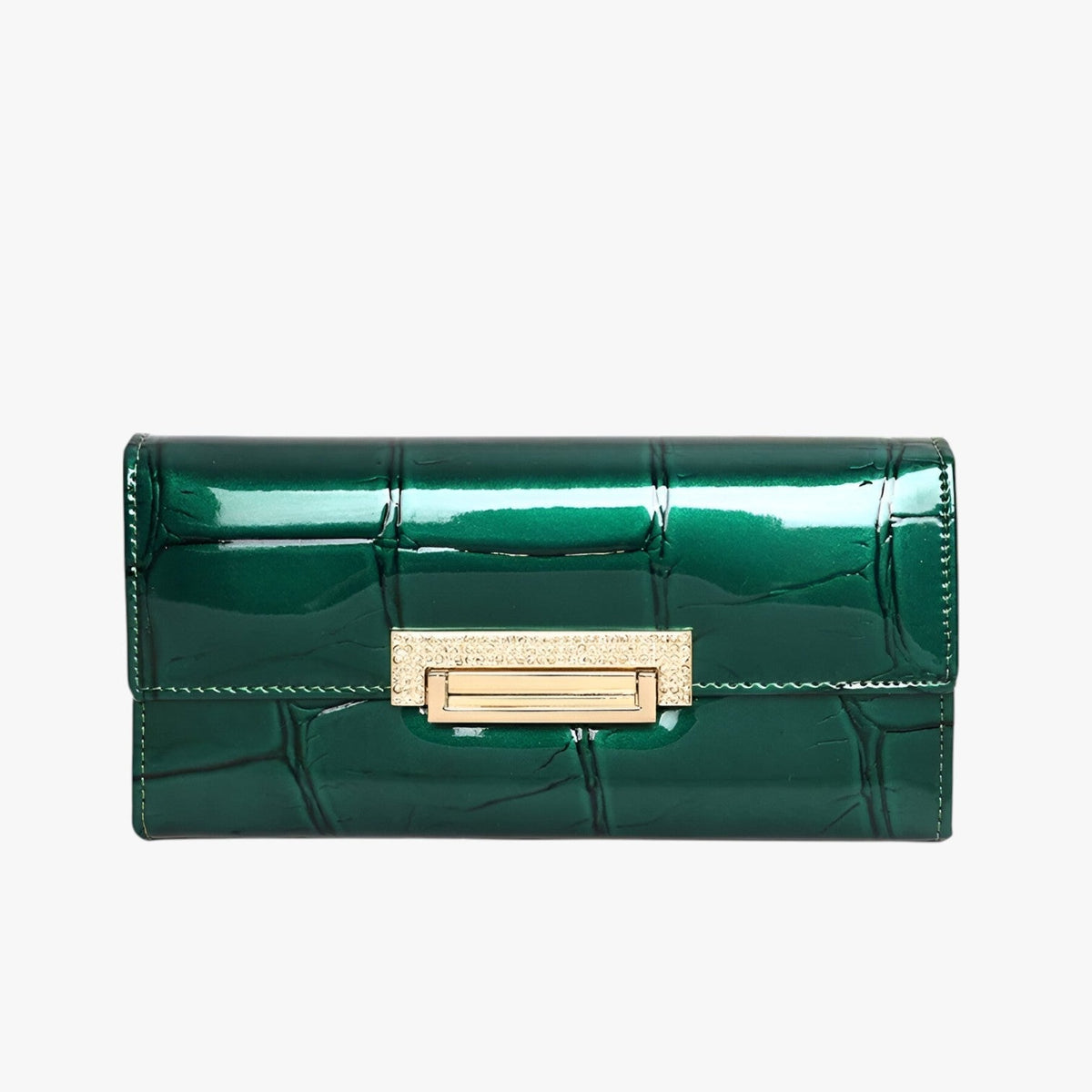Wallet : Elegant & Duurzaam - Luxe Echt Lederen Damesportemonnee - Groen in van Pantino