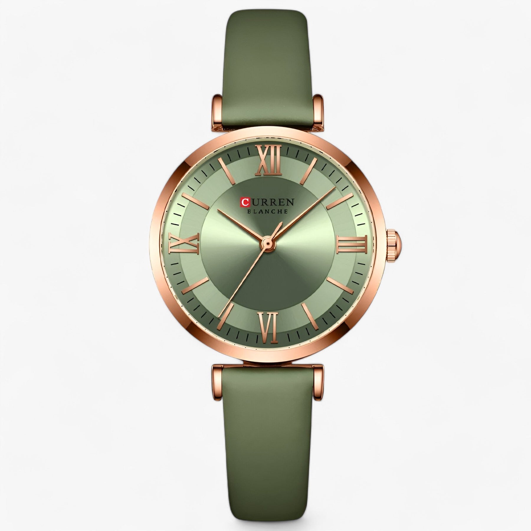 watches : Luxe Horloge voor Vrouwen Dames - Elegante Quartz Ontwerp - Groen in lichtgroen van Pantino