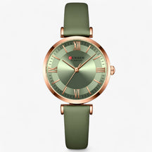 watches : Luxe Horloge voor Vrouwen Dames - Elegante Quartz Ontwerp - Groen in lichtgroen van Pantino