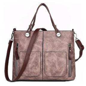 bags : Schoudertas Dames Zwart - VintageVogue Luxe in van Pantino