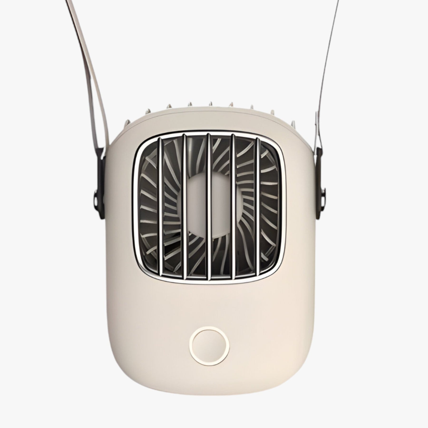 gadgets : Draagbare Nek - En Dekenventilator - Oplaadbare Koeling met LED-Verlichting in Wit van Pantino