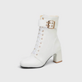 Ankle Boots with Laces and Adjustable Strap